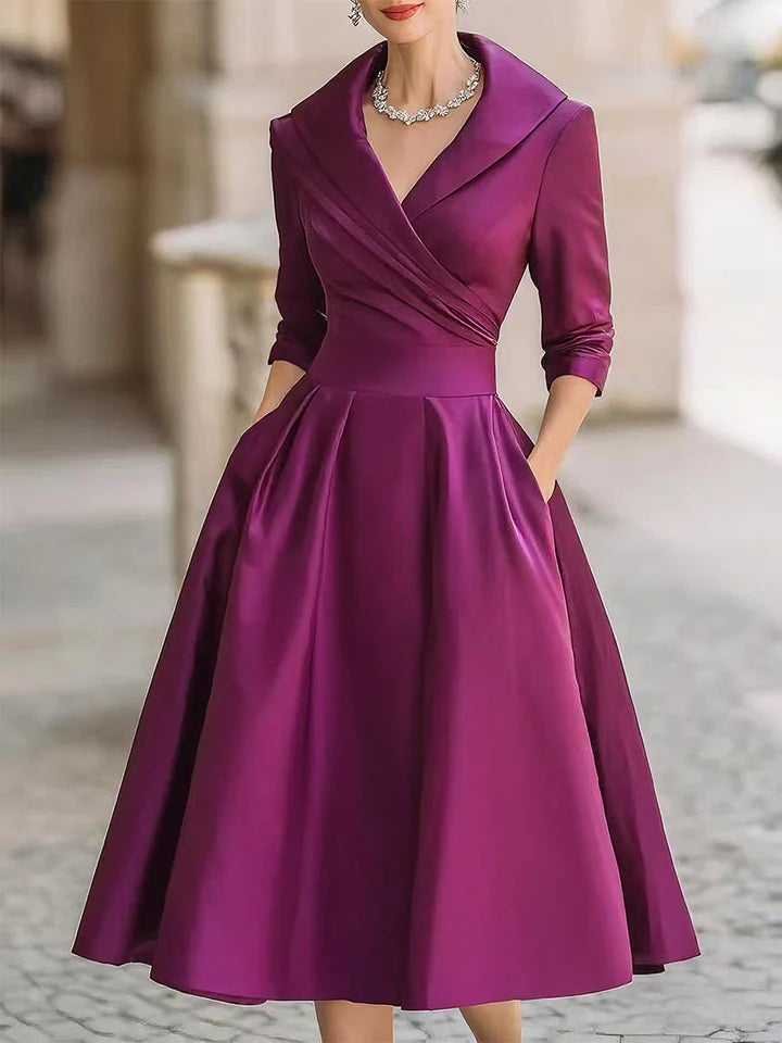 Lita - Vestido Elegante de Satén