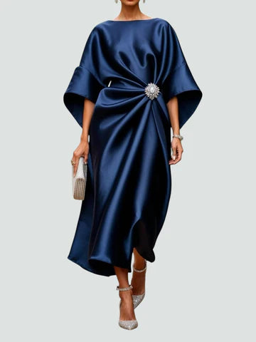 Zaira- Elegante Vestido Largo de Satén