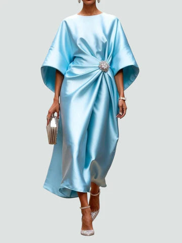 Zaira- Elegante Vestido Largo de Satén